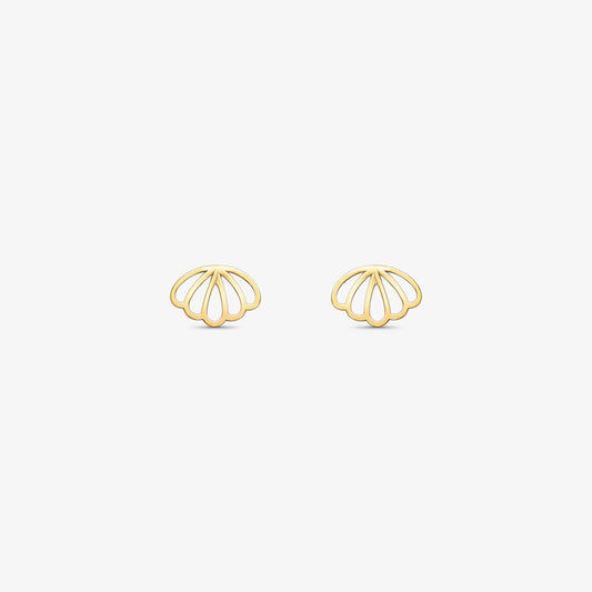 Brinco Concha Ouro Amarelo 18K