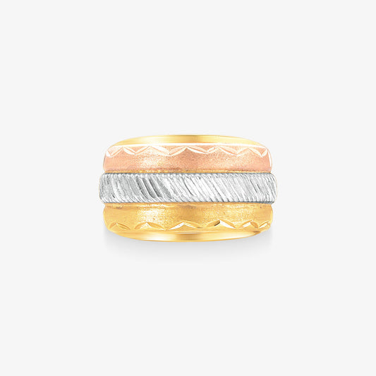 Anel Estamparia em Ouro Amarelo 18k