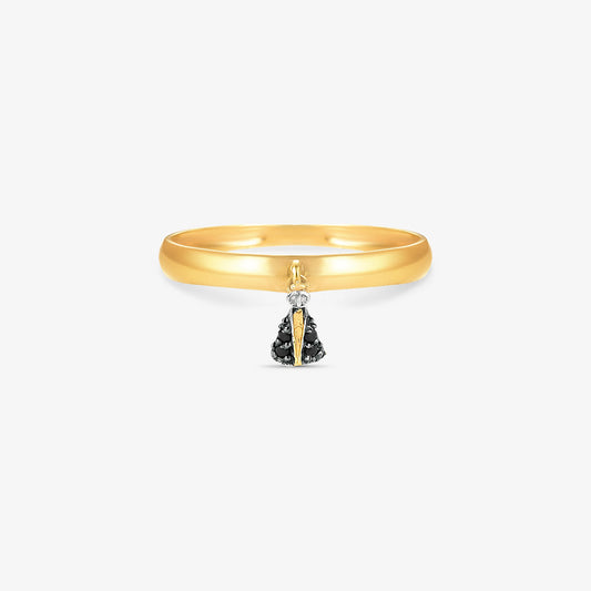 Anel N. Sra. Aparecida em Ouro 18K