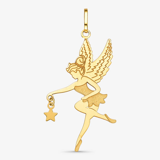 Pingente Fadinha em Ouro Amarelo 18K