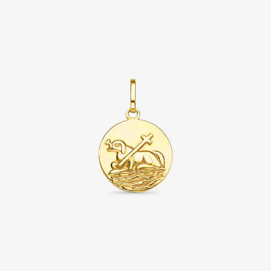 Pingente Agnus Dei em Ouro Amarelo 18K