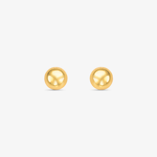 Brinco Bola em Ouro Amarelo 18K, 7mm