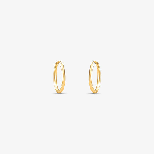Brinco Argola Fio Redondo em Ouro Amarelo 18K