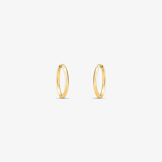 Brinco Argola Fio Redondo em Ouro Amarelo 18K
