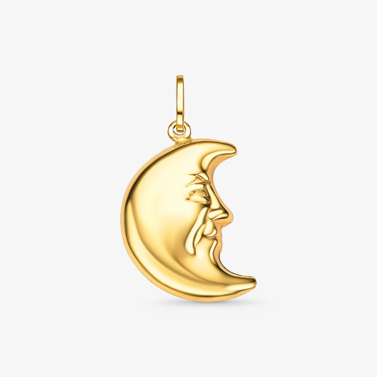 Pingente Meia Lua em Ouro Amarelo 18K