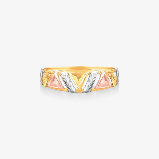 Anel Estamparia em Ouro Amarelo 18K
