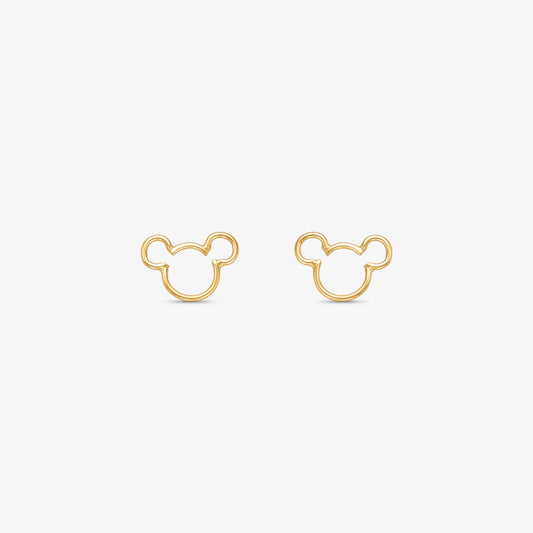 Brinco Baby Mickey Fio em Ouro Amarelo 18K