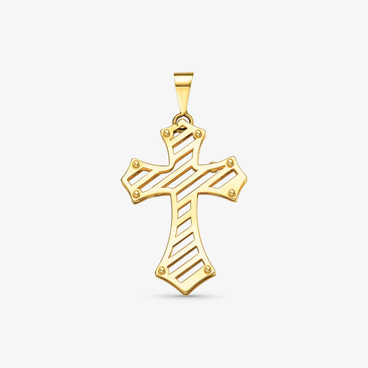 Pingente Cruz Prego em Ouro Amarelo 18K