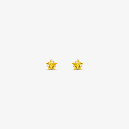 Brinco Infantil Estrela em Ouro Amarelo 18K