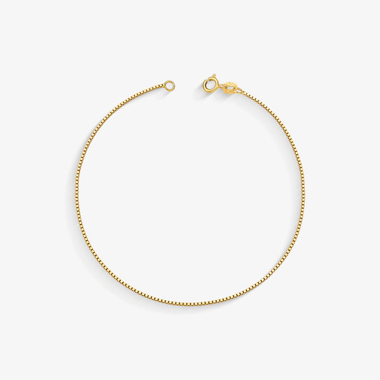 Pulseira Veneziana em Ouro Amarelo 18K, 19cm