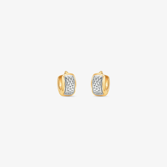 Brinco Argola Mí em Ouro Amarelo 18K