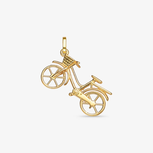 Pingente Bicicleta Vazado em Ouro Amarelo 18K
