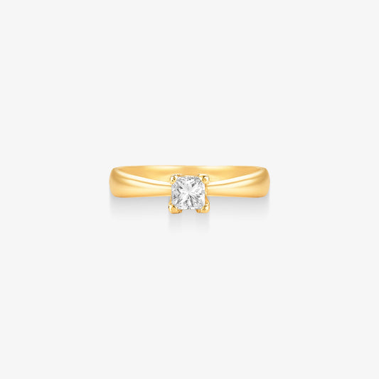 Anel Solitário Solara com Diamante em Ouro Amarelo 18K