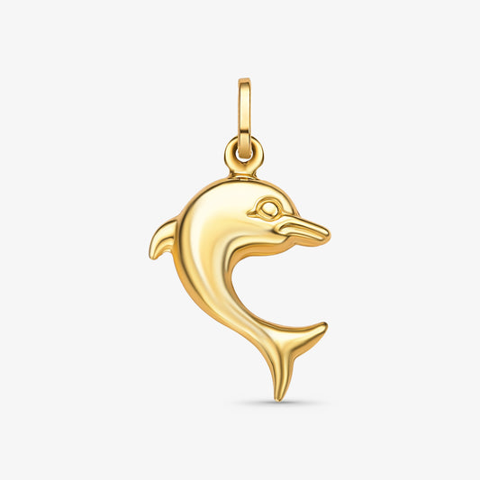 Pingente Golfinho II em Ouro Amarelo 18K