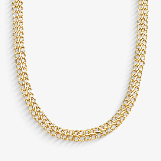 Corrente Lacraia Oca em Ouro Amarelo 18K, 60,5cm