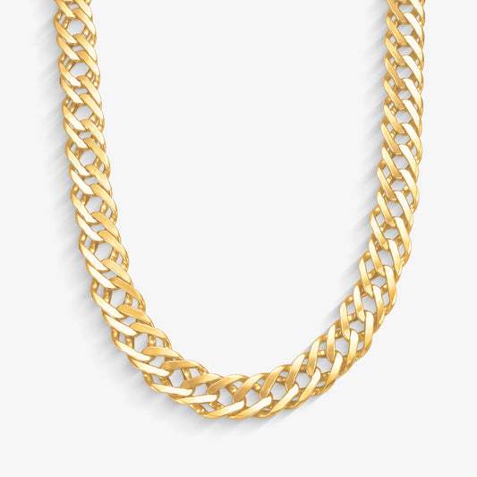 Corrente Grumet Dupla Oca em Ouro Amarelo 18K, 73cm