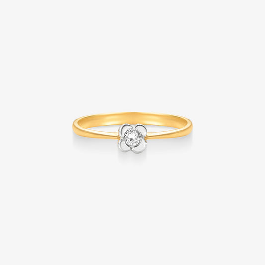 Anel Solitário Oris com Diamante em Ouro Branco 18K