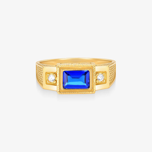 Anel Formatura Engenharia em Ouro Amarelo 18K