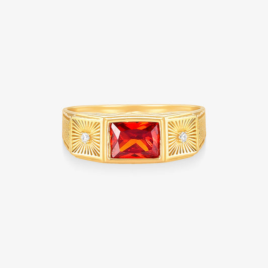 Anel Formatura Medicina em Ouro Amarelo 18K