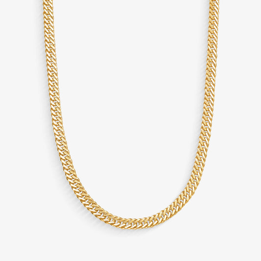 Corrente Grumet Dupla Oca em Ouro Amarelo 18K, 55cm