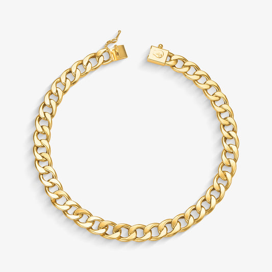 Pulseira Grumet 6,5mm em Ouro Amarelo 18K, 21,5cm