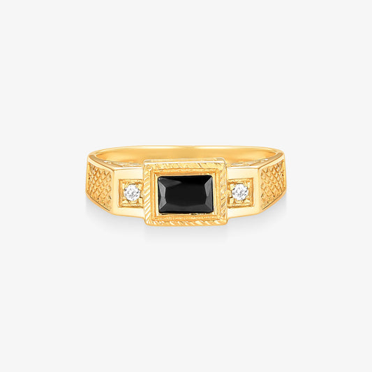 Anel de Formatura Engenharia Mecânica em Ouro Amarelo 18K