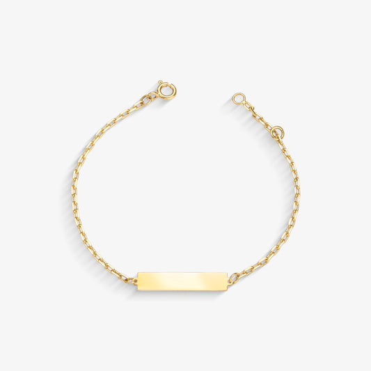 Pulseira Infantil Chapinha Cartier em Ouro Amarelo 18K