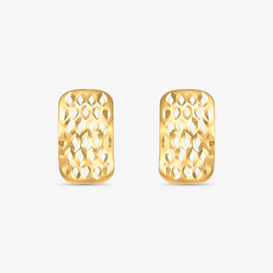 Brinco S Estamparia em Ouro Amarelo 18K