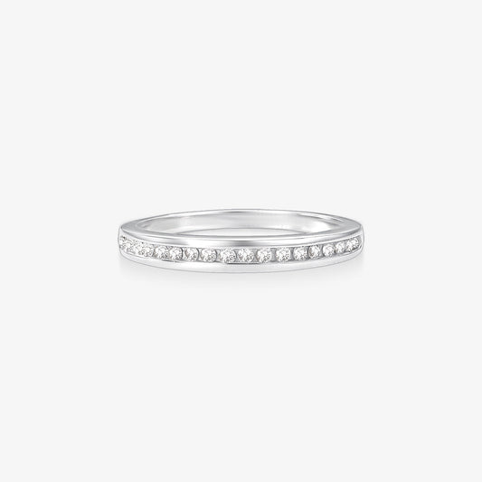 Anel Luz XII com Diamantes em Ouro Branco 18K