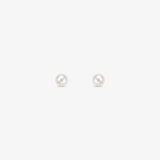 Brinco Pérola Sintética em Ouro Amarelo 18K