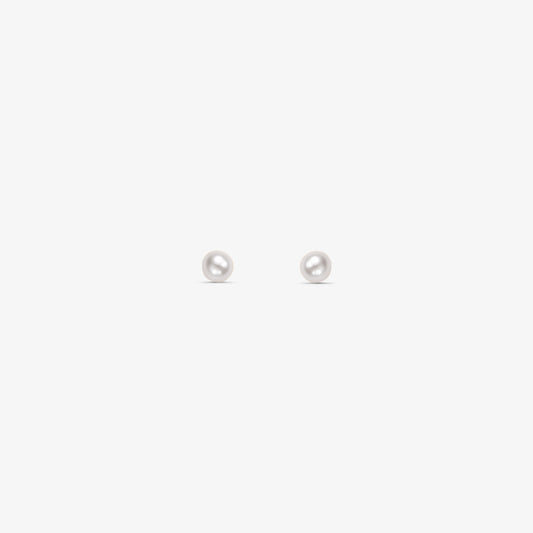 Brinco Pérola Sintética em Ouro Amarelo 18K