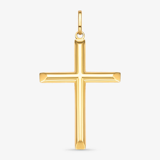 Pingente Cruz Grande em Ouro Amarelo 18K