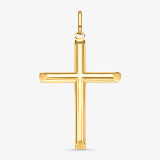 Pingente Cruz Grande em Ouro Amarelo 18K