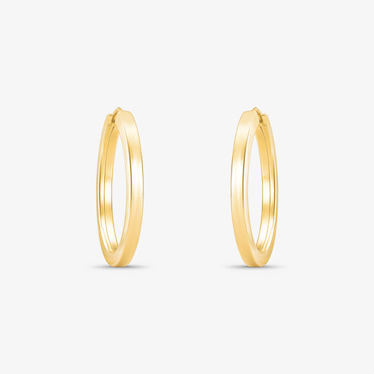 Brinco Argola Redonda em Ouro Amarelo 18K