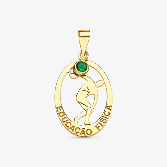 PINGENTE FORMATURA ED.FISICA 0,80G OURO AMARELO 18K750