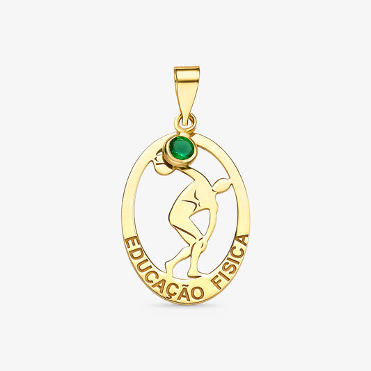 PINGENTE FORMATURA ED.FISICA 0,80G OURO AMARELO 18K750