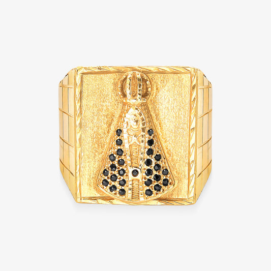 Anel N.S. Aparecida em Ouro Amarelo 18K
