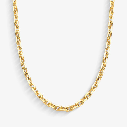 Corrente Cartier Cadeado Maciça em Ouro Amarelo 18K, 70cm