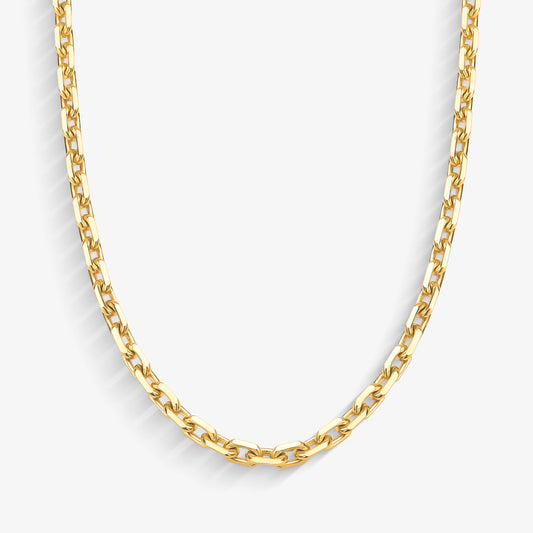 Corrente Cartier Cadeado Maciça em Ouro Amarelo 18K, 70cm