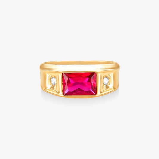 Anel Masculino Secreto em Ouro Amarelo 18K