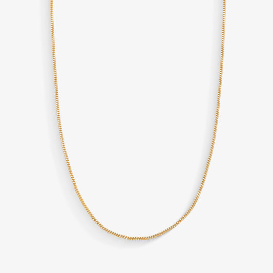 Corrente Grumet Fininha em Ouro Amarelo 18K, 45cm