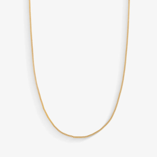 Corrente Grumet Fininha em Ouro Amarelo 18K, 45cm