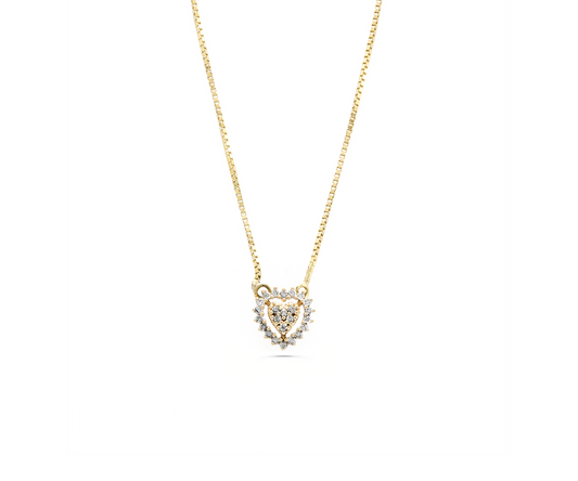 Gargantilha 45cm 3,15g 24diamantes=0,20CT K/VS ouro18k750