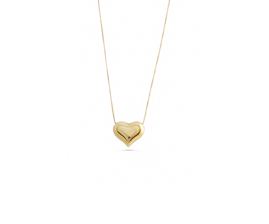 GARG 2G VENEZIANA C/ CORAÇÃO 45CM OURO AMARELO 18K750