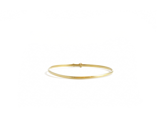 Bracelete meia cana 2,20x1,50 / 3,0g ouro amarelo 18K750