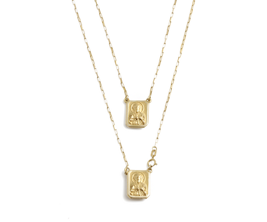 Escapulario c/fecho cartier caixa M 60cm 5,80g ouro 18k750