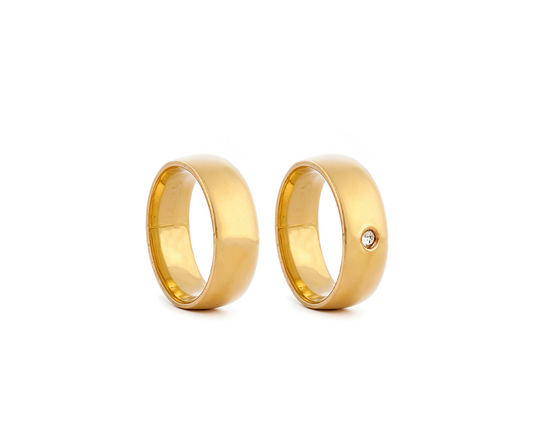 Aliança Line em Ouro 18K, 7mm