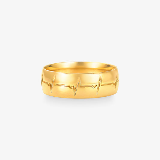 Aliança Comfort em Ouro Amarelo 18K, 6,40mm