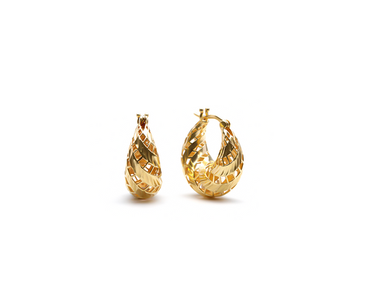 ARGOLA ESTAMPO VAZADO 4.36GOURO AMARELO18K750