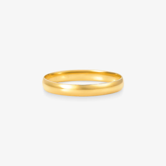 Aliança Encanto Lisa Comfort em Ouro Amarelo 18K, 2,70mm